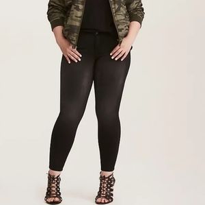 Torrid Premium Jean Leggings - Black Wash Size 16